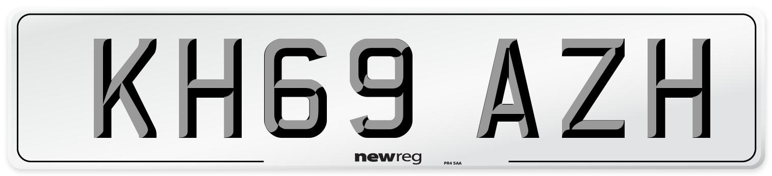 KH69 AZH Number Plate from New Reg